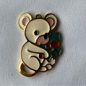 Vintage Wallace Silversmiths "Christmas Cookie" Bear Ornament / Pendant